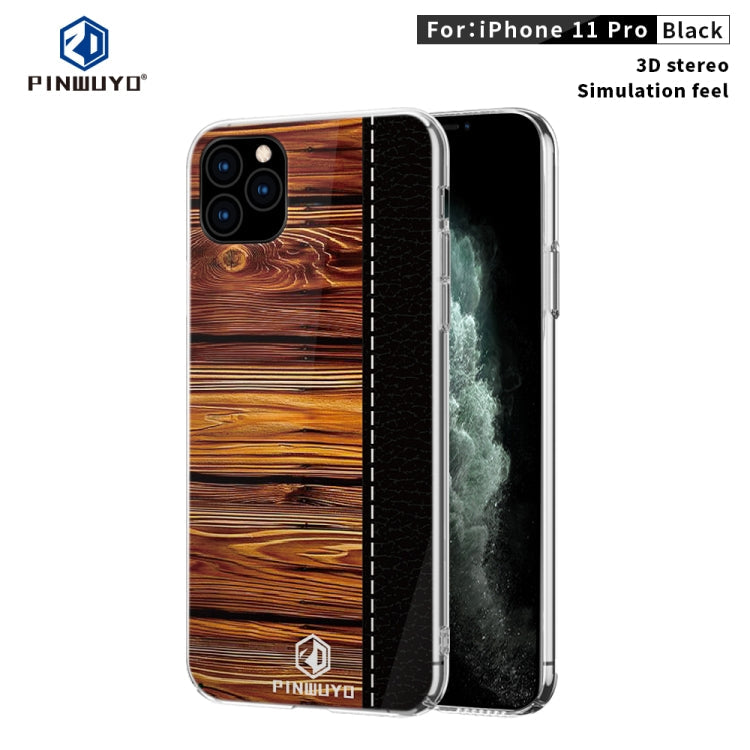 PINWUYO Pindun Series Slim 3D Call Flashing PC All-inclusive Waterproof Shockproof Protection Case, For iPhone 11 Pro, For iPhone 11 Pro Max, For iPhone 11 For iPhone 11 Pro Black