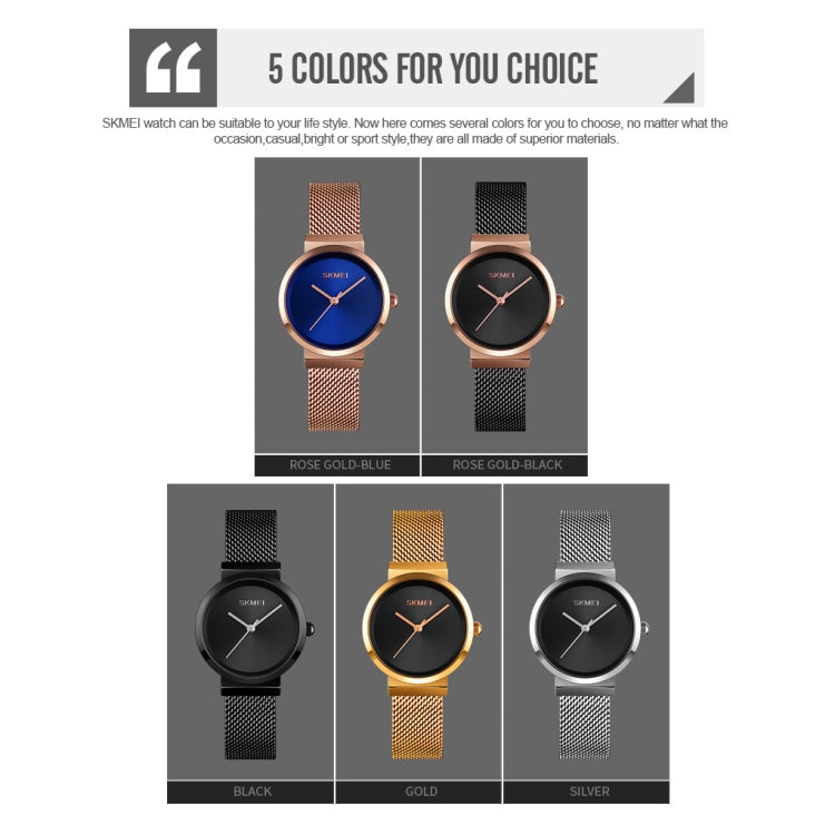 Quartz Watch – 1595 Fashion Elegant Scale Free Steel Mesh Belt Women's Watch...