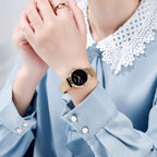Quartz Watch – 1595 Fashion Elegant Scale Free Steel Mesh Belt Women's Watch...