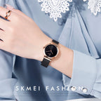 Quartz Watch – 1595 Fashion Elegant Scale Free Steel Mesh Belt Women's Watch...