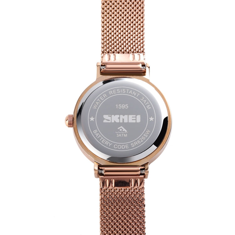 Quartz Watch – 1595 Fashion Elegant Scale Free Steel Mesh Belt Women's Watch...