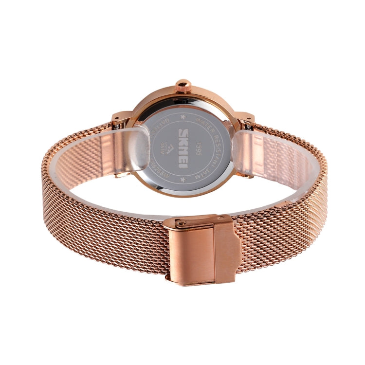 Quartz Watch – 1595 Fashion Elegant Scale Free Steel Mesh Belt Women's Watch...