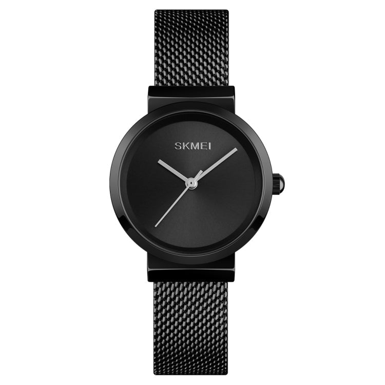 Quartz Watch – 1595 Fashion Elegant Scale Free Steel Mesh Belt Women's Watch... Black