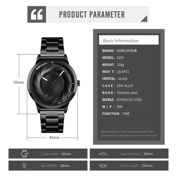 Quartz Watch – 9210 Fashion Trend Mens Business Wristwatch Simple Three-Dimensional...