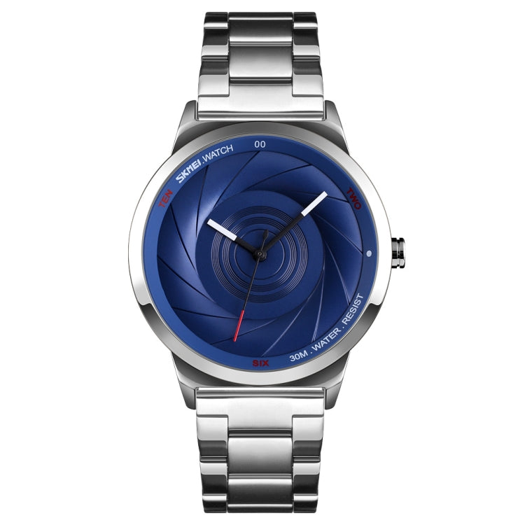 Quartz Watch – 9210 Fashion Trend Mens Business Wristwatch Simple Three-Dimensional... For Men Silver Blue