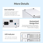 ORICO 9528U3 3.5-Inch External Hard Drive Enclosure – Aluminum Alloy, TPU