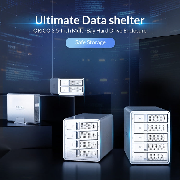 ORICO 9528U3 3.5-Inch External Hard Drive Enclosure – Aluminum Alloy, TPU
