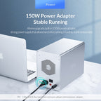 ORICO 9528RU3 3.5-Inch External Hard Drive Enclosure with RAID – Aluminum Alloy, TPU