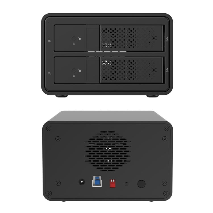 ORICO 9528RU3 3.5-Inch External Hard Drive Enclosure with RAID – Aluminum Alloy, TPU