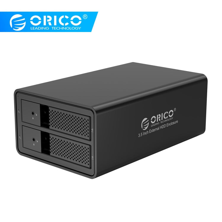ORICO 9528RU3 3.5-Inch External Hard Drive Enclosure with RAID – Aluminum Alloy, TPU