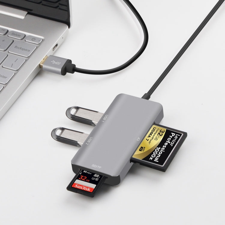 Onten 8107 USB3.0 HUB with CF SD TF Card Reader, 8107 – Durable Build, Easy to Use