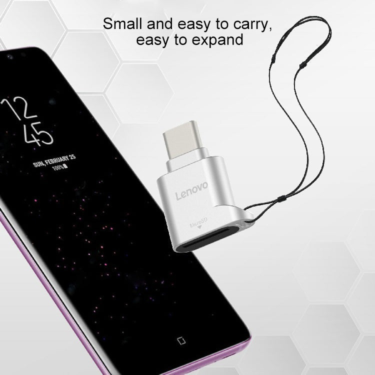 Lenovo D201 Type-C To TF Card Reader – Durable Build, Easy to Use