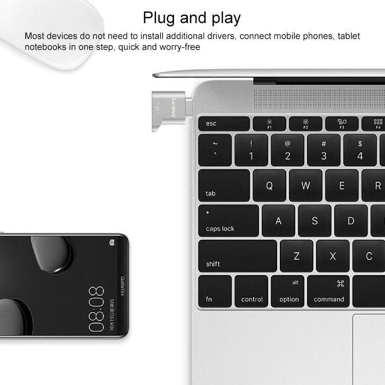 Lenovo D201 Type-C To TF Card Reader – Durable Build, Easy to Use