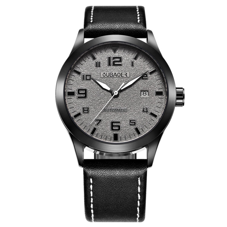 Mechanical Watch – Leather #3 Grey