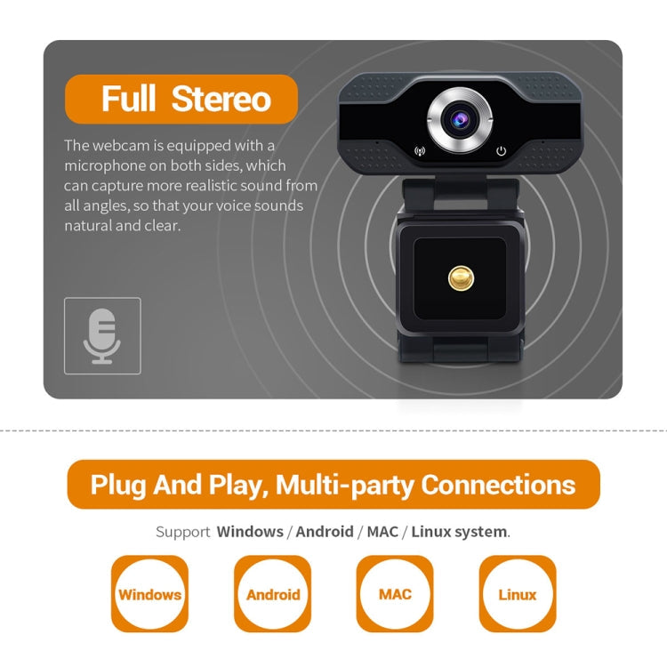 HD 1080P Webcam Built-in Microphone Smart Web Camera USB Streaming Beauty Live Camera for Computer Android TV – TPU