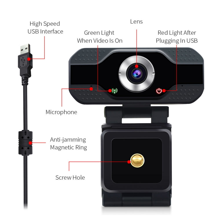 HD 1080P Webcam Built-in Microphone Smart Web Camera USB Streaming Beauty Live Camera for Computer Android TV – TPU
