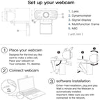 Full HD 1080P Web Camera With Noise Cancellation Microphone Skype Streaming Live Camera for Computer Android TV – TPU