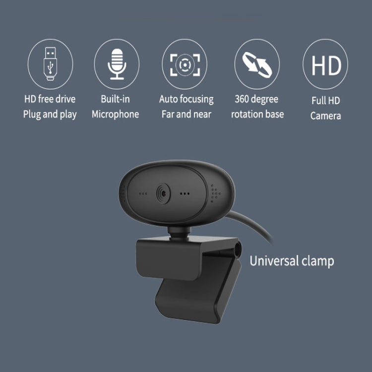 Full HD 1080P Webcam Built-in Microphone Smart Web Camera USB Streaming Live Camera With Noise Cancellation – TPU