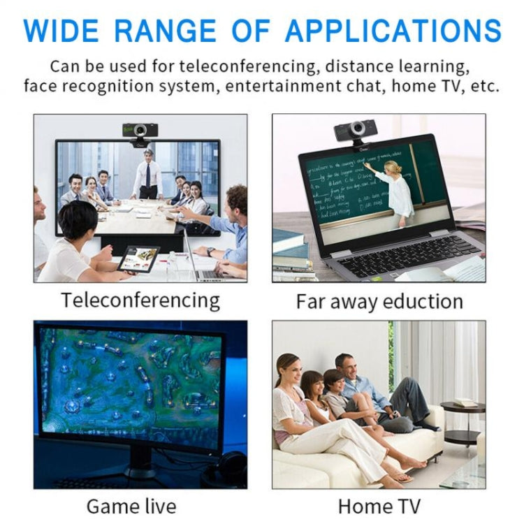 B01 HD Webcam Built-in Microphone Smart Web Camera USB Streaming Live Camera With Noise Cancellation – TPU