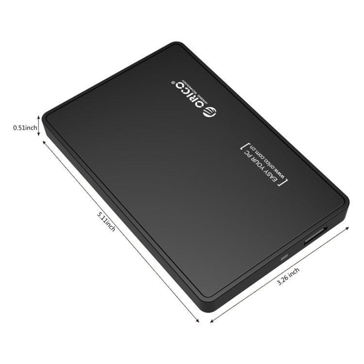 ORICO 2588US3-V1 2.5 inch USB3.0 Hard Drive Enclosure, Black – TPU