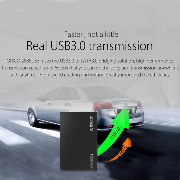 ORICO 2588US3-V1 2.5 inch USB3.0 Hard Drive Enclosure, Black – TPU