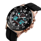 Watch – 1538 Multi-Function Time Large Dial Steel Belt Men Casual Sports...