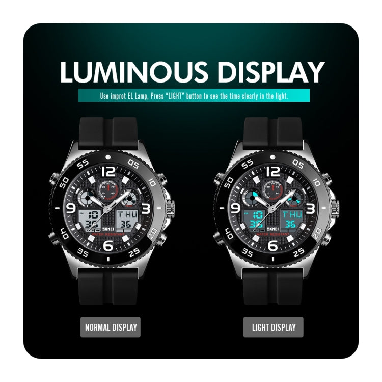 Watch – 1538 Multi-Function Time Large Dial Steel Belt Men Casual Sports...