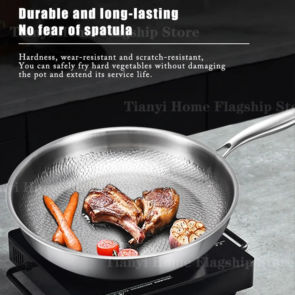 Titanium Coated Stainless Steel Skillet