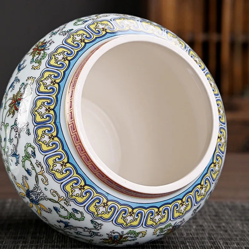 Ceramic Storage Pot & Tea Jar with Lid | Large Capacity | 5 Designs
