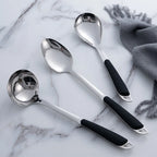 6-Piece Stainless Steel Kitchen Utensil Set with Ergonomic Handles