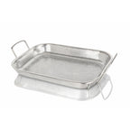 Stainless Steel Perforated BBQ Grill Pan with Micro-Perforated Mesh – Outdoor Roasting & Baking Tray for Steak, Meat, Vegetables & Seafood, Rust-Resistant BBQ Roasting Tray with Even Heat Distribution 1pcs