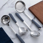 6-Piece Stainless Steel Kitchen Utensil Set with Ergonomic Handles