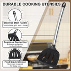 8-Piece Silicone Kitchen Utensils Set – Non-Scratch, Heat Resistant | Spatula, Spoons, Tongs & More