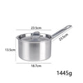 Stainless Steel Saucepan with Lid - Available sizes: 16cm, 18cm, 20cm, 22cm, 24cm