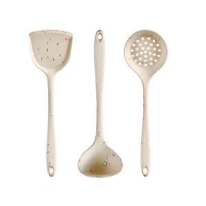 3-Piece Set — Ladle + Skimmer + Spatula