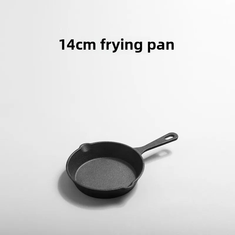 pre-seasoned cast iron skillet 14cm