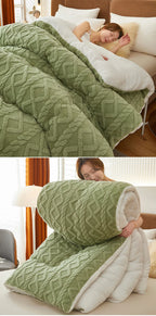Double-Sided Lamb Wool Weighted Blanket | Anti-Pilling | 4 Sizes | 7 Colours