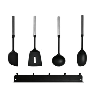 4 Utensils + Wall-Mounted Rack (Set A)