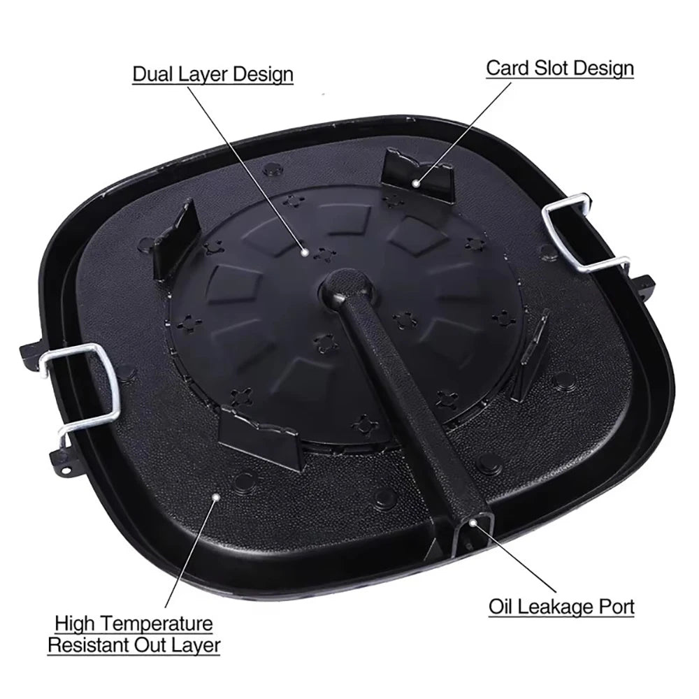 BBQ Grill Pan With Maifan Stone Coated Surface Portable Nonstick Griddle For Indoor Outdoor