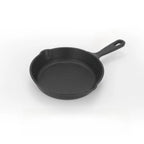 Pre-Seasoned Round Cast Iron Skillet black 16cm