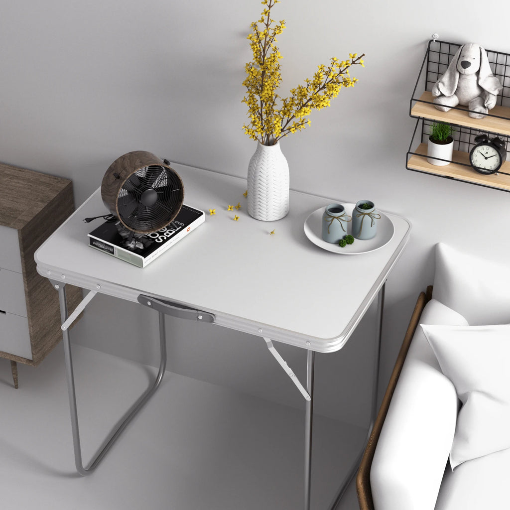 Adjustable Height Folding Table | Aluminium & MDF | 9 Size Options | Indoor & Outdoor
