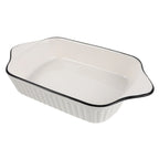 Rectangular Porcelain Casserole Dish with Handles – Ceramic, Oven, Microwave & Dishwasher Safe, 27.5cm, Great for Casseroles, Roasting, and Everyday Baking other