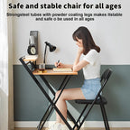 PU Leather Folding Chair with Padded Seat & Metal Frame | 2 Colours