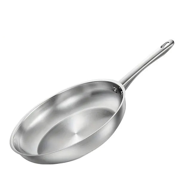 Tri-Ply Stainless Steel Frying Pan 8 Inch 10 Inch Induction Cooking Pan Skillet Fast Heating Chef's Pan Skillet Oven Safe 10 inch Steel Pan