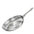 Tri-Ply Stainless Steel Frying Pan 8 Inch 10 Inch Induction Cooking Pan Skillet Fast Heating Chef's Pan Skillet Oven Safe 10 inch Steel Pan