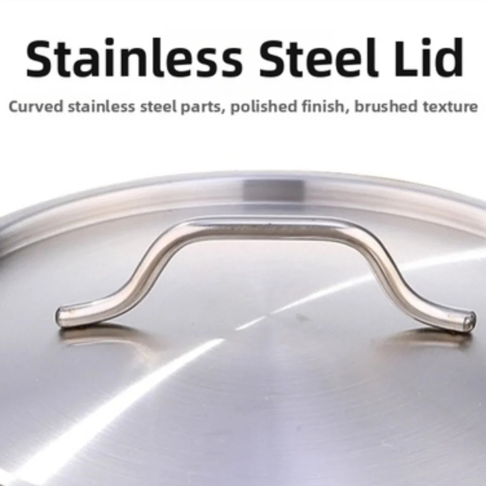 Stainless Steel Saucepan with Lid - Available sizes: 16cm, 18cm, 20cm, 22cm, 24cm