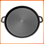 Round 34cm Iron Grill Pan Nonstick Pan With Handles Griddle For Gas Stove Home Outdoor Travel China Mainland
