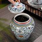 Ceramic Storage Pot & Tea Jar with Lid | Large Capacity | 5 Designs