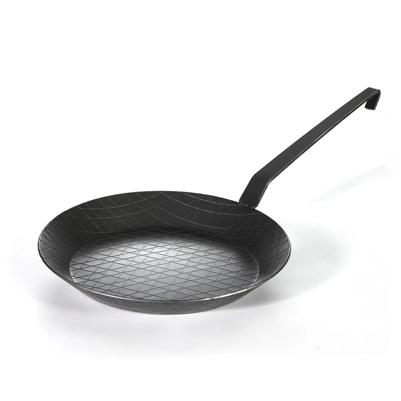 28cm Pre-Seasoned Carbon Steel Frying Pan – Uncoated, Oven Safe | Gas & Induction Compatible 28cm Frying Pans China Mainland