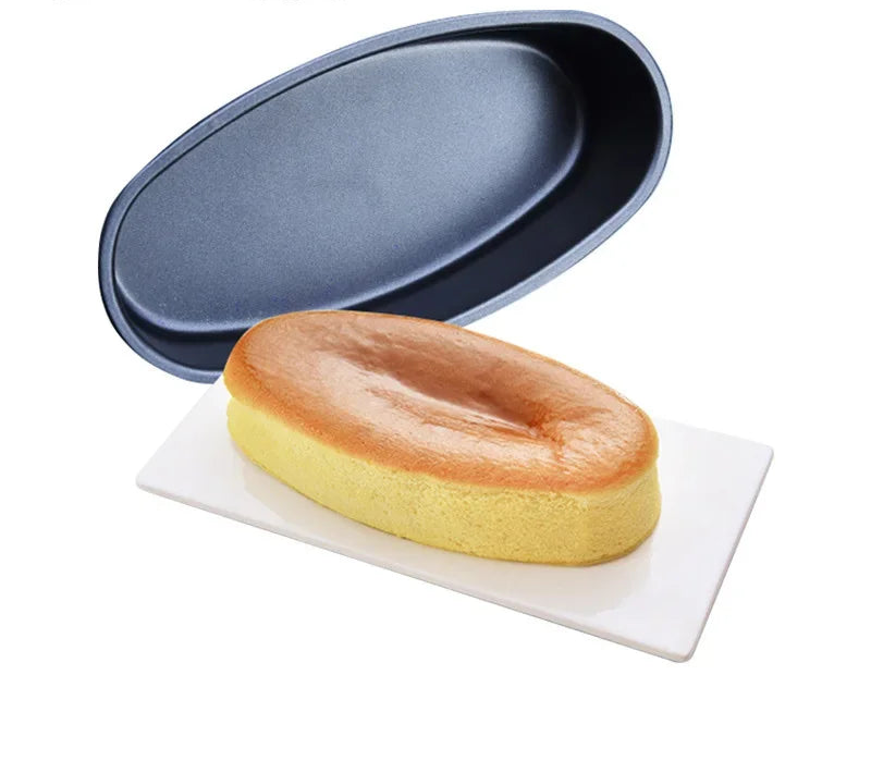 Oval Non-Stick Aluminium Baking Pan | Bread Loaf & Cheesecake Tin | 23x11x5.5cm | 2 Colours